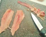 Foto del paso 2 de la receta Tosta de filetes de salmonete frito con pisto