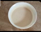 A picture of step 2 of Roti\Chapati \Phulka with liquid dough.