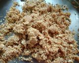 A picture of step 3 of Peanuts laddus.