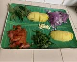 A picture of step 1 of Masala Khichdi.