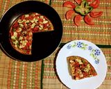 A picture of step 11 of Pan Poha Pizza.