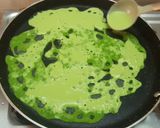 A picture of step 7 of PALAK NEER DOSA | SPINACH NEER DOSA WITH ONION TOMATO CHUTNEY.