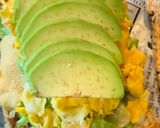 รูปขั้นตอนการทำที่ 5 ของ แซนวิชไข่คนอะโวคาโด้ 🥑🍳& ซัลซ่าผลไม้🍎🍓