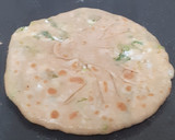 A picture of step 4 of Paneer Paratha with Spring Onions.