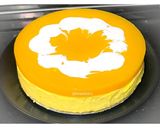A picture of step 14 of Eggless: No-Bake & No-Gelatin Mango Cheesecake.