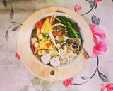 Hình bước làm 4 của món Bún thái chay