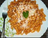 A picture of step 14 of Pasta in red sauce.
