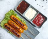 Foto langkah ke 6 dari resep Sosis Kentang Bakar Saus Lada Hitam.