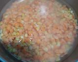 A picture of step 1 of Bathua saag daal.