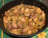 Une image de l'étape 13 de Coings, courgettes et tomates au lard fumé.