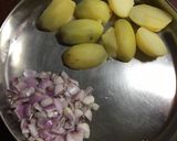 A picture of step 2 of Soya Chunks Tikki.