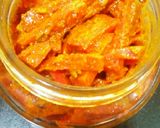 A picture of step 8 of Gajar ka achar/ carrot pickle.