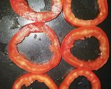 A picture of step 3 of Three colour egg stuffed tomato.