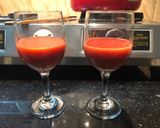 A picture of step 4 of Flirty Strawberry Panna cotta.