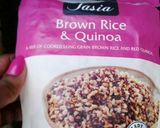 A picture of step 1 of Brown rice & quinoa with spinach, blue cheese and salami.