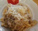 Gombás-húsos tészta recept fázis 4 fotója