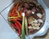 Foto langkah ke 5 dari resep Cumi tersumbat telur.