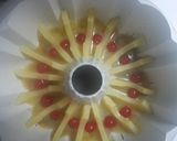 A picture of step 4 of Pineapple upside down bundt cake.