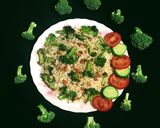 A picture of step 10 of Broccoli Rice.