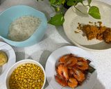 صورة لخطوة 1 من وصفة جمبري الكيجن مع الرز 🍤😋