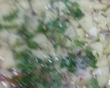 A picture of step 3 of Aloo ki tarkari puri Kay sath.
