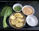 A picture of step 1 of Veg Green Cutlets.