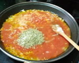 Foto del paso 5 de la receta: Fetuccine a las espinacas con salsa Napolitana