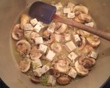 A picture of step 5 of Vegan risotto with roasted seasonal veg.