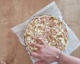 A picture of step 9 of Savory Potato, Ham, and Mozzarella Tart.