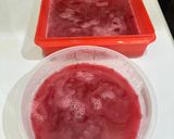Foto langkah ke 3 dari resep Pudding Buah Naga Kelapa.