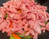 A picture of step 3 of One Pot Pork & Pepper Stir Fry in a Honey Sauce.