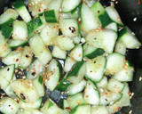 A picture of step 4 of Cucumber Salad.