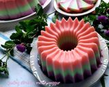 Foto langkah ke 10 dari resep Puding Stroberi, Melon, Anggur.