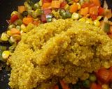 A picture of step 4 of Quinoa vegetable pulao.