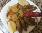 Une image de l'étape 4 de Tajine de sardines avec des légumes، olives vert.