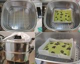 A picture of step 6 of Chocolate chip & Matcha "Ukishima" (Wagashi).