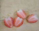 Foto langkah ke 3 dari resep Puding strawberry milk.