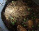 A picture of step 5 of Dum Gobhi with Aloo Matar.