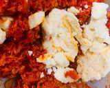 A picture of step 2 of Gajar Katli.
