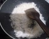 A picture of step 1 of Nariyal Ladoo.
