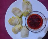Foto langkah ke 6 dari resep Sawi Gulung Ayam.