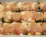A picture of step 4 of Involtini di zucchine courgette rolls.