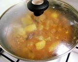 A picture of step 5 of Lemony Rajma Mutton Masala.