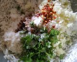 A picture of step 2 of Riceveg manchurian.