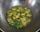 A picture of step 2 of Broccoli Potato Matar ki Sabji.