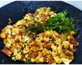 A picture of step 4 of Paneer Bhurji.