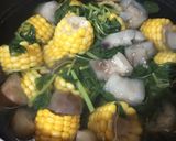 Foto langkah ke 3 dari resep Bening bayam jagung terong.