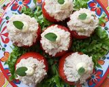 Foto del paso 3 de la receta: Tomates rellenos con arroz y atún