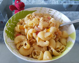 A picture of step 7 of Kicking creamy pasta mix.