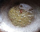 A picture of step 2 of Besan bhindi.